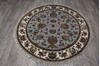 Jaipur Blue Round Hand Knotted 52 X 52 Area Rug 905-146456 Thumb 4