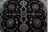 Jaipur Black Round Hand Knotted 60 X 60  Area Rug 905-146457 Thumb 5