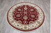Jaipur Red Round Hand Knotted 51 X 51 Area Rug 905-146458 Thumb 1