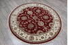 Jaipur Red Round Hand Knotted 51 X 51 Area Rug 905-146458 Thumb 2