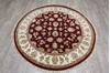 Jaipur Red Round Hand Knotted 52 X 52  Area Rug 905-146459 Thumb 1