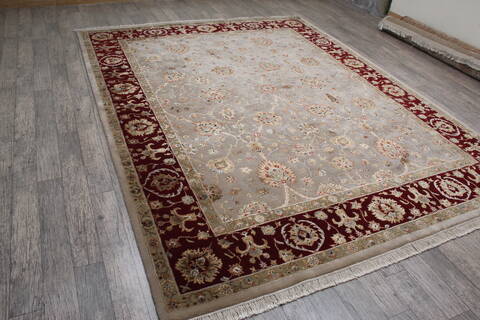 Jaipur Beige Hand Knotted 81 X 104 Area Rug 905-146462 Image 2