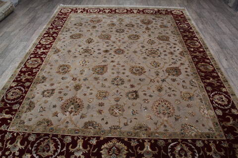 Jaipur Beige Hand Knotted 81 X 104 Area Rug 905-146462 Image 6