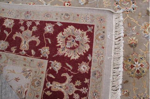 Jaipur Beige Hand Knotted 81 X 104 Area Rug 905-146462 Image 7