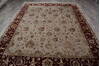 Jaipur Beige Hand Knotted 81 X 104  Area Rug 905-146462 Thumb 6