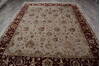 Jaipur Beige Hand Knotted 81 X 104 Area Rug 905-146462 Thumb 6