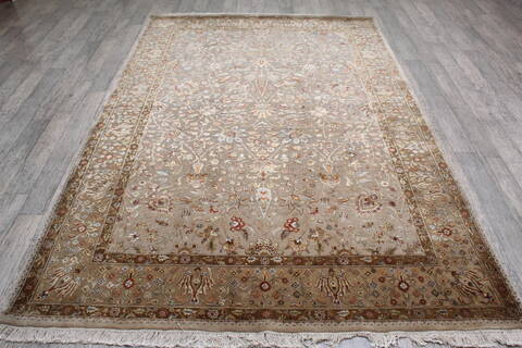 Jaipur Beige Hand Knotted 62 X 90 Area Rug 905-146465 Image 1