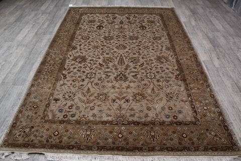 Jaipur Beige Hand Knotted 62 X 90 Area Rug 905-146465 Image 7