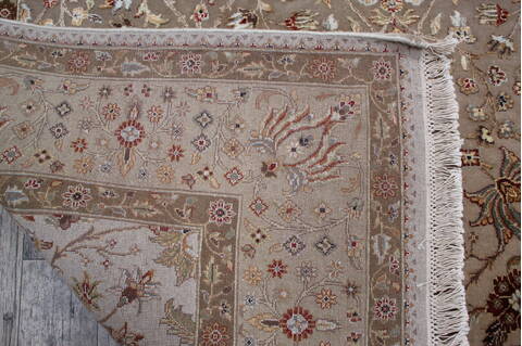 Jaipur Beige Hand Knotted 62 X 90 Area Rug 905-146465 Image 8