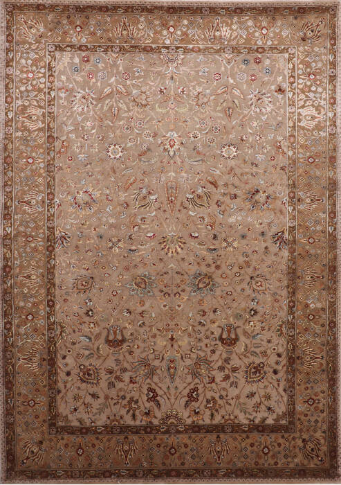 Jaipur Beige Hand Knotted 62 X 90 Area Rug 905-146465 Image 0