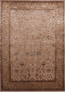 Jaipur Beige Hand Knotted 6'2" X 9'0"  Area Rug 905-146465