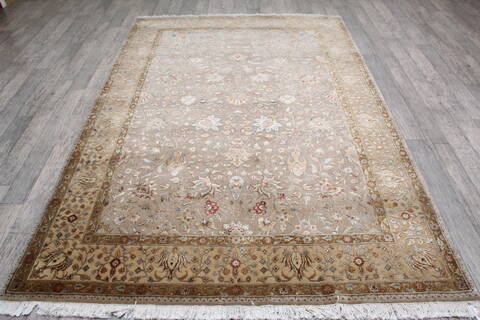 Jaipur Beige Hand Knotted 61 X 90 Area Rug 905-146466 Image 1