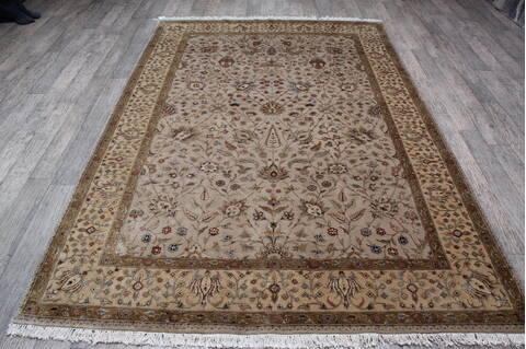 Jaipur Beige Hand Knotted 61 X 90 Area Rug 905-146466 Image 8