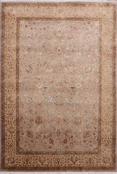 Jaipur Beige Hand Knotted 61 X 90 Area Rug 905-146466 Image 0