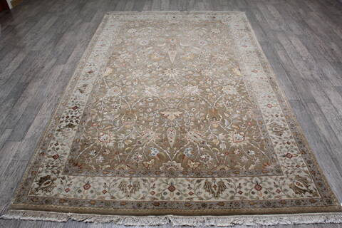 Jaipur Green Hand Knotted 61 X 94 Area Rug 905-146467 Image 1
