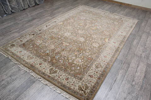 Jaipur Green Hand Knotted 61 X 94 Area Rug 905-146467 Image 3