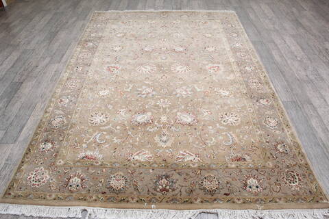 Jaipur Beige Hand Knotted 61 X 90 Area Rug 905-146468 Image 1