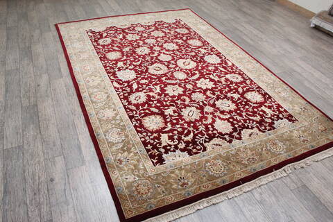Jaipur Red Hand Knotted 61 X 90 Area Rug 905-146471 Image 2