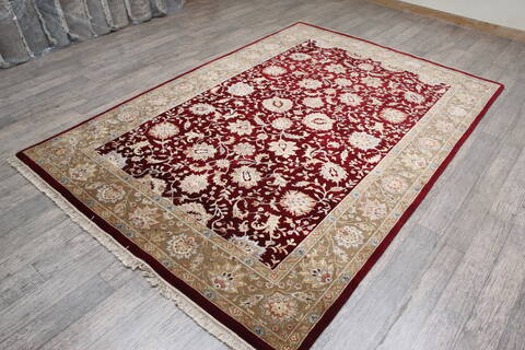 Jaipur Red Hand Knotted 61 X 90 Area Rug 905-146471 Image 3