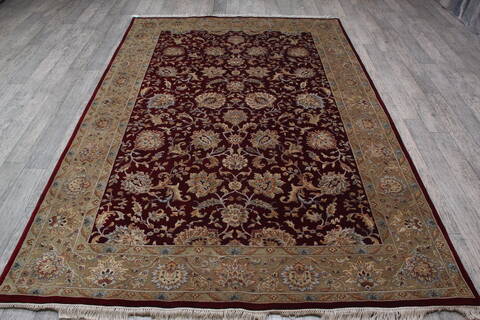 Jaipur Red Hand Knotted 61 X 90 Area Rug 905-146471 Image 7