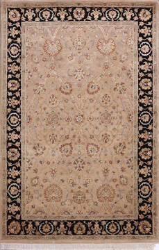 Jaipur Beige Hand Knotted 4'1" X 6'4"  Area Rug 905-146472