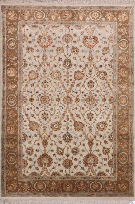 Jaipur White Hand Knotted 41 X 61 Area Rug 905-146477 Image 0