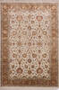 Jaipur White Hand Knotted 41 X 61  Area Rug 905-146477 Thumb 0
