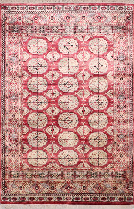 Bokhara Red Hand Knotted 40 X 60 Area Rug 905-146488 Image 0