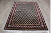 Kashmir Black Hand Knotted 51 X 70  Area Rug 905-146490 Thumb 1