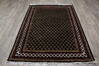 Kashmir Black Hand Knotted 51 X 70  Area Rug 905-146490 Thumb 6