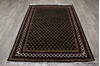 Kashmir Black Hand Knotted 51 X 70 Area Rug 905-146490 Thumb 6