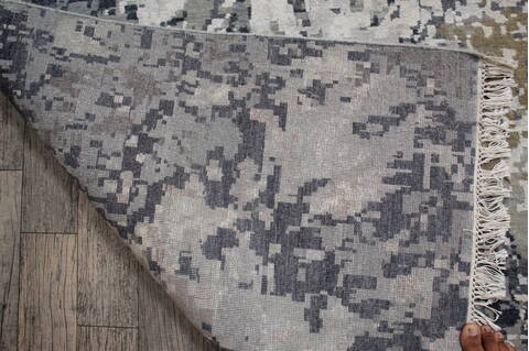 Jaipur Grey Hand Knotted 100 X 140 Area Rug 905-146492 Image 11