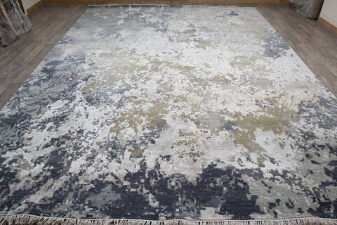 Jaipur Grey Hand Knotted 100 X 140 Area Rug 905-146492 Image 1