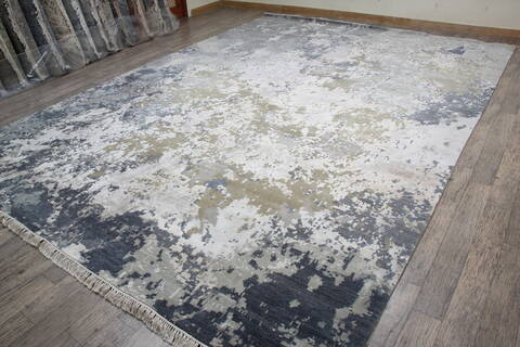 Jaipur Grey Hand Knotted 100 X 140 Area Rug 905-146492 Image 3