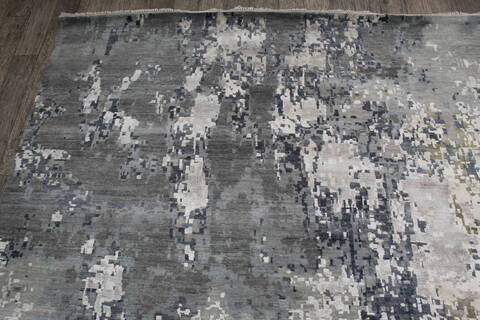 Jaipur Grey Hand Knotted 100 X 140 Area Rug 905-146492 Image 7