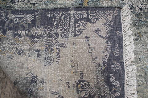 Jaipur Grey Hand Knotted 100 X 141 Area Rug 905-146494 Image 8