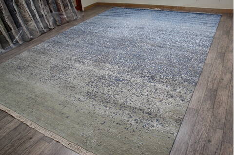 Jaipur Blue Hand Knotted 911 X 143 Area Rug 905-146496 Image 3