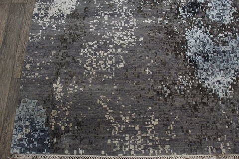 Jaipur Grey Hand Knotted 101 X 145 Area Rug 905-146498 Image 4