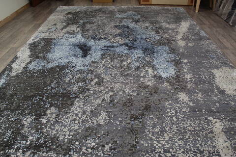 Jaipur Grey Hand Knotted 101 X 145 Area Rug 905-146498 Image 9