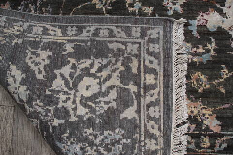 Jaipur Grey Hand Knotted 101 X 141 Area Rug 905-146499 Image 10