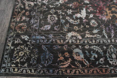 Jaipur Grey Hand Knotted 101 X 141 Area Rug 905-146499 Image 4