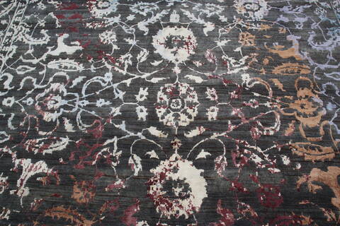 Jaipur Grey Hand Knotted 101 X 141 Area Rug 905-146499 Image 6