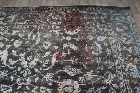 Jaipur Grey Hand Knotted 101 X 141 Area Rug 905-146499 Image 8