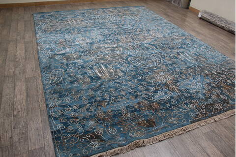 Jaipur Blue Hand Knotted 811 X 120 Area Rug 905-146501 Image 2