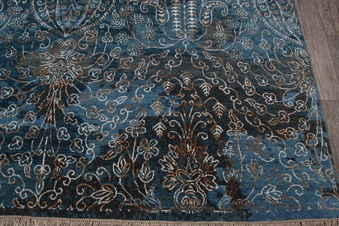 Jaipur Blue Hand Knotted 811 X 120 Area Rug 905-146501 Image 5