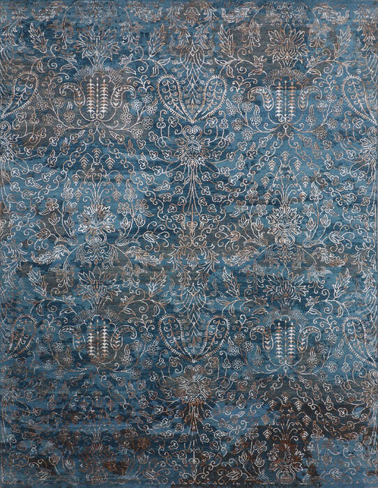 Jaipur Blue Hand Knotted 811 X 120 Area Rug 905-146501 Image 0
