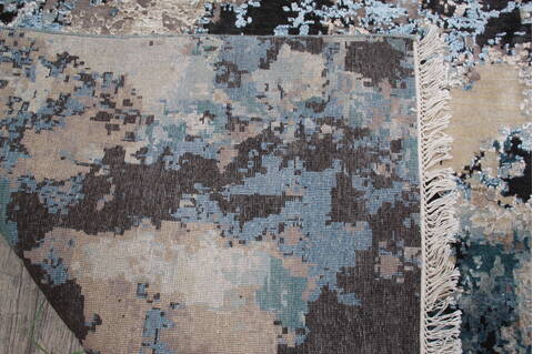 Jaipur Black Hand Knotted 90 X 124 Area Rug 905-146502 Image 10