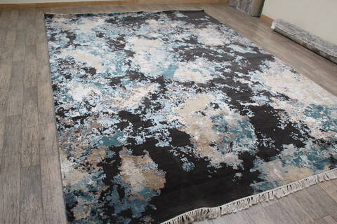 Jaipur Black Hand Knotted 90 X 124 Area Rug 905-146502 Image 2