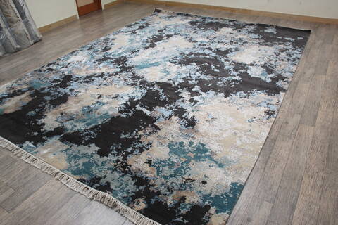 Jaipur Black Hand Knotted 90 X 124 Area Rug 905-146502 Image 3