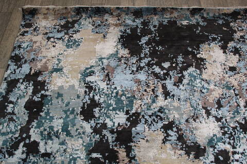 Jaipur Black Hand Knotted 90 X 124 Area Rug 905-146502 Image 7